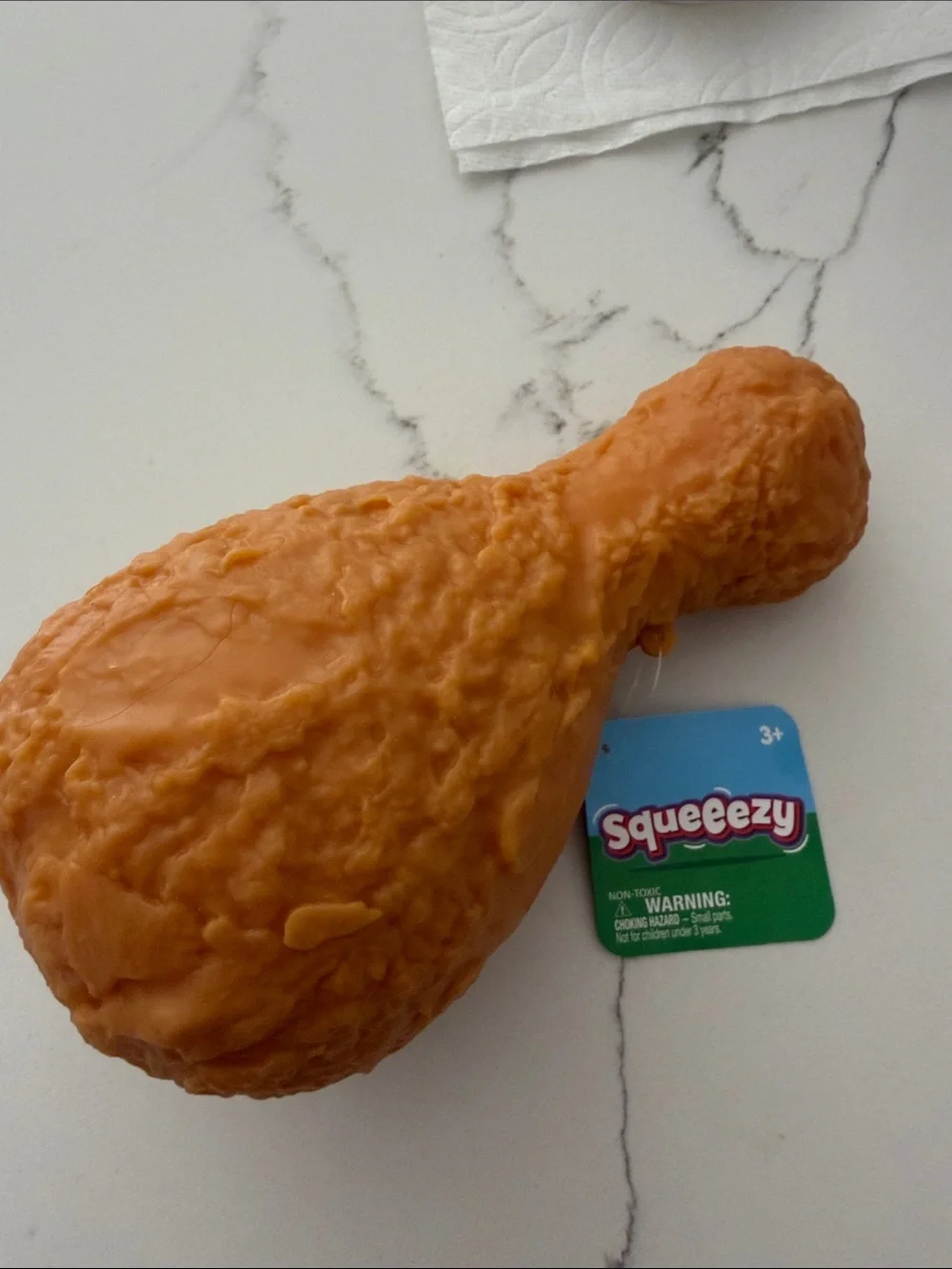 Squeeezy Chicken Drumstick Squishy Toy Sunny days